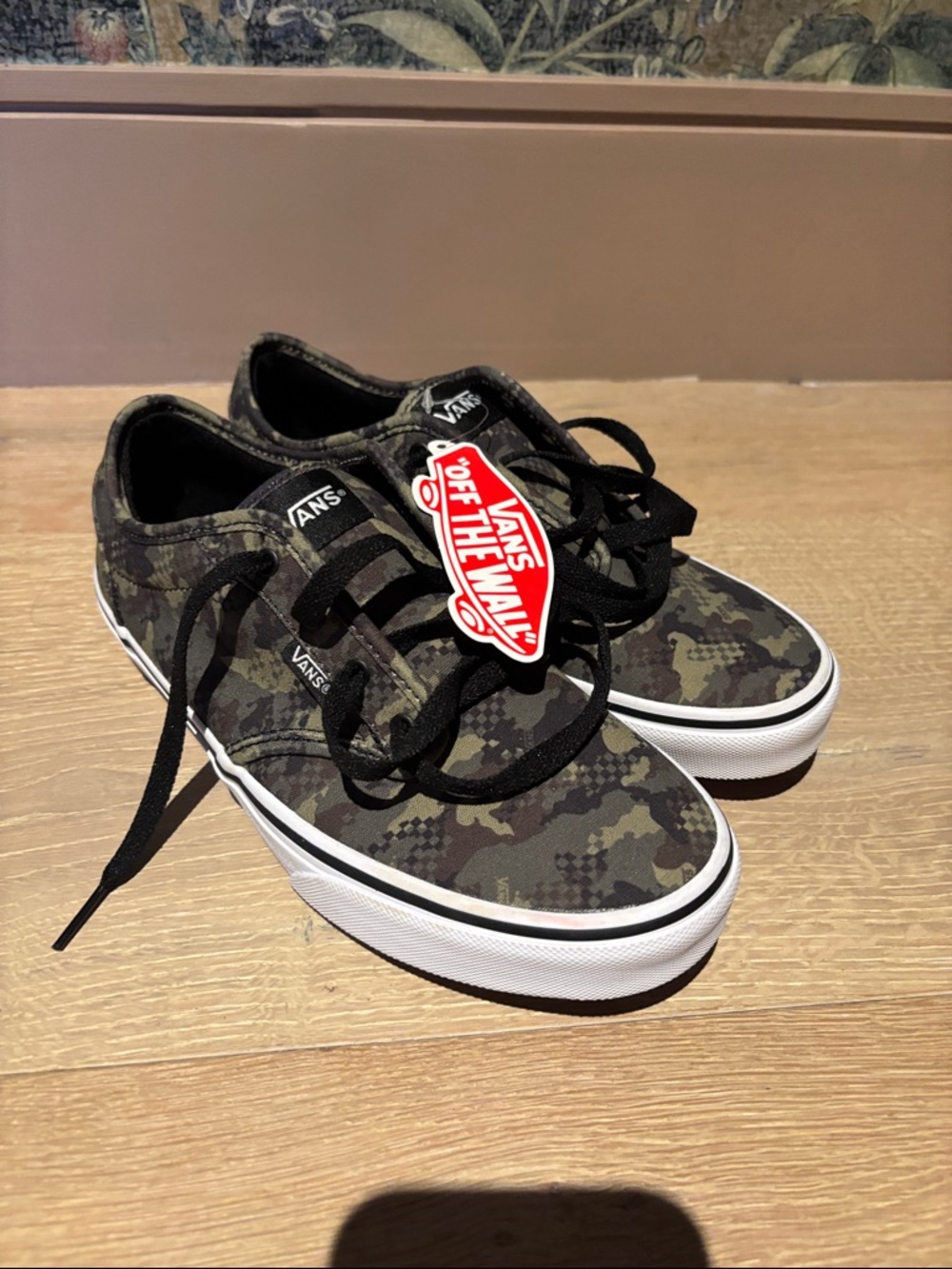 Vans Camo Sneakers - Olive/Black NWT
